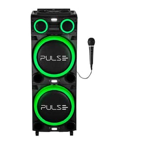 Caixa de Som Pulse Torre Sp516 Double 12"pol LED 2700w - 1 Mic
