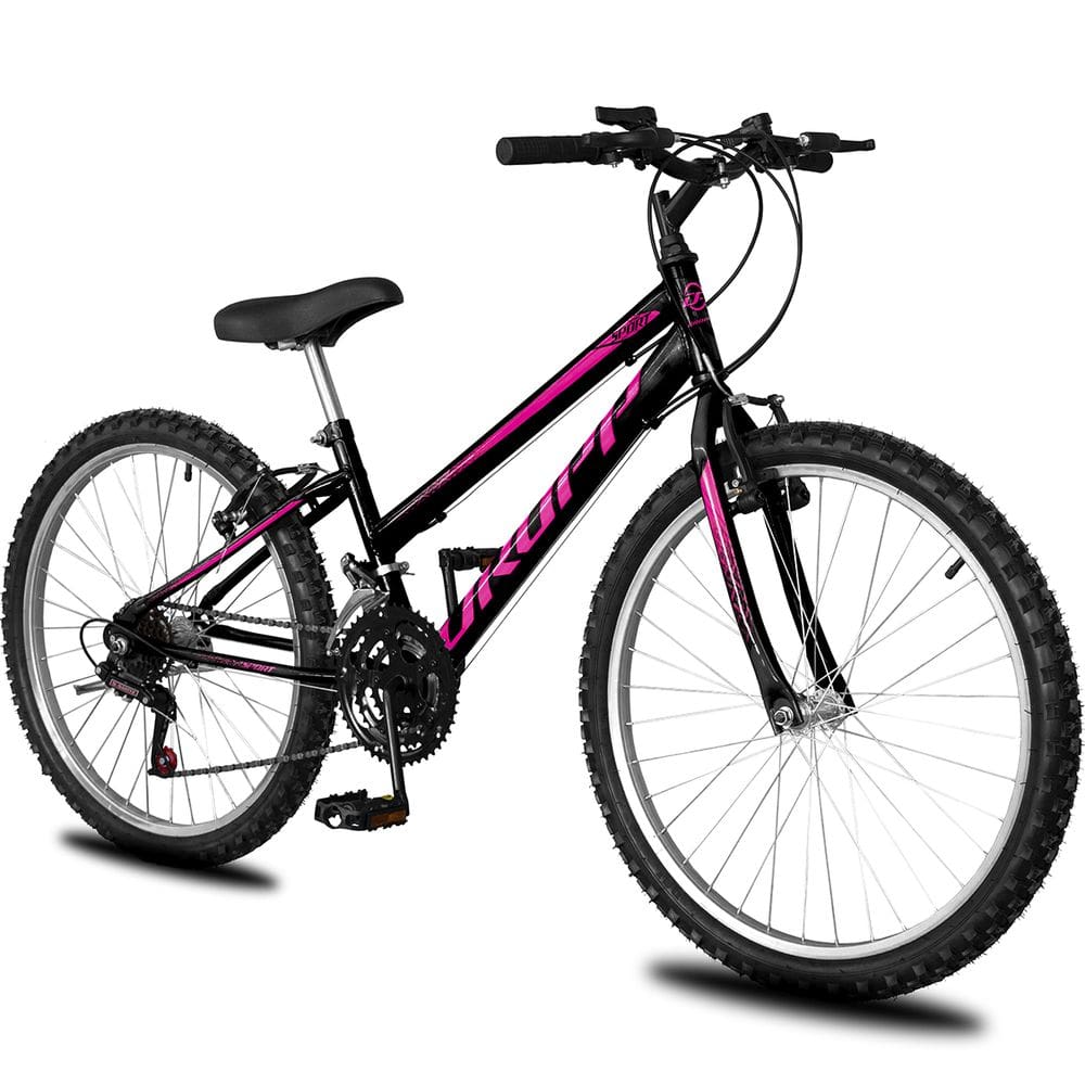 Bicicleta Aro 26 Infantil Feminina 18 vel marchas Dropp Sport Freio V-Brake