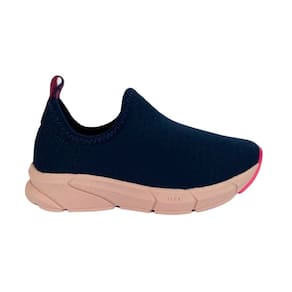 Tênis Kidy Energy Baby Infantil Marinho/Rosa anatômico dia a dia