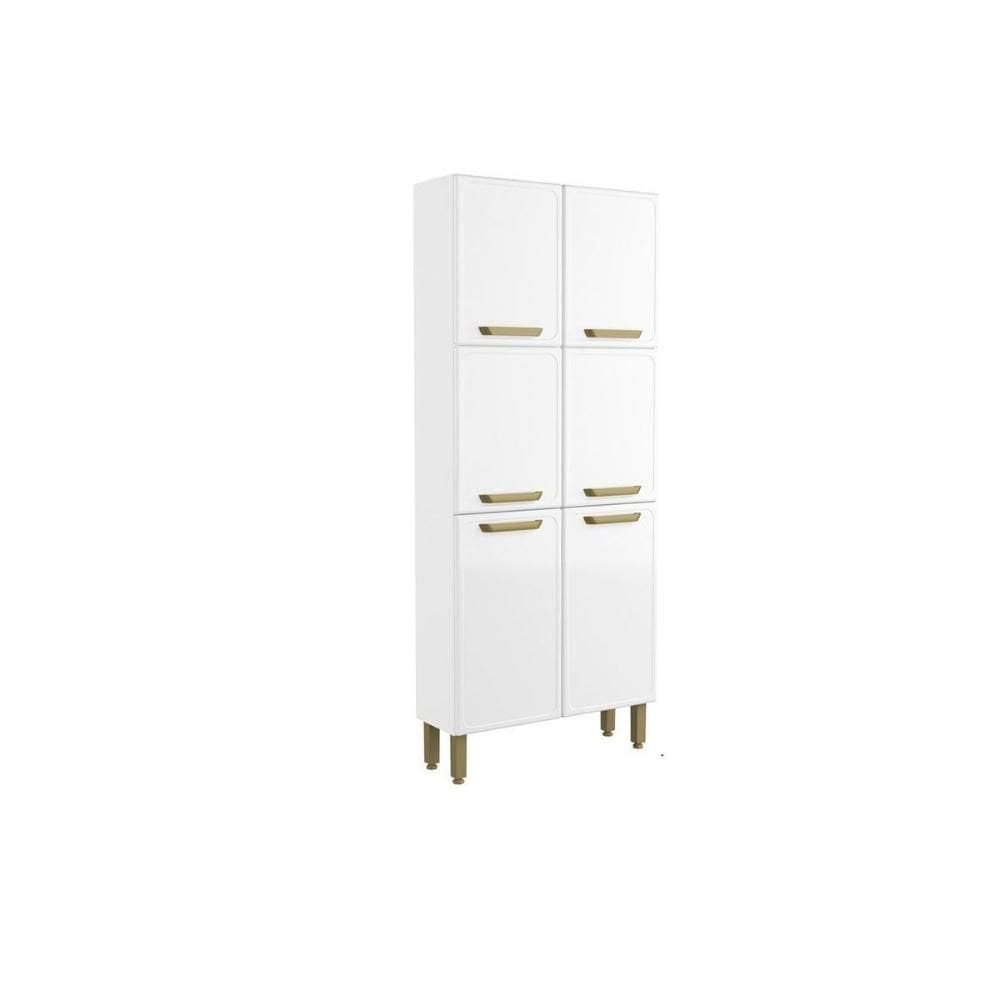 Paneleiro de Cozinha Bella c/ 6 Portas 80cm Branco - Bertolini