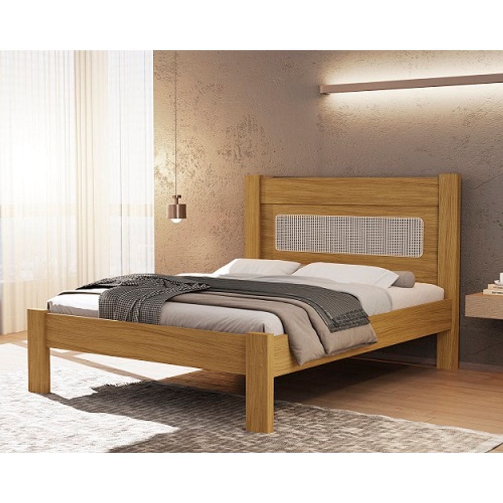 Cama De Casal Clara Nature - VJ Móveis