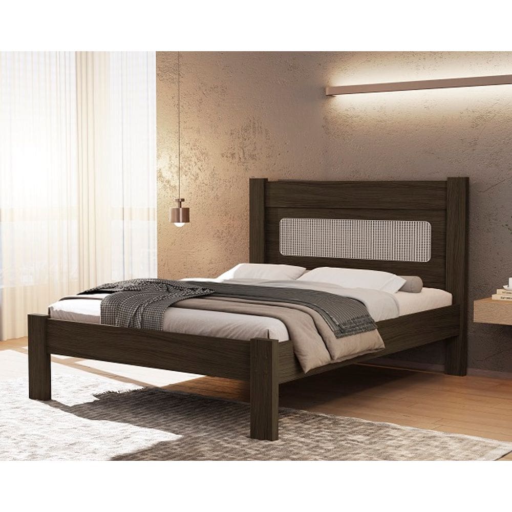 Cama De Solteiro Clara Chocolate - VJ Móveis
