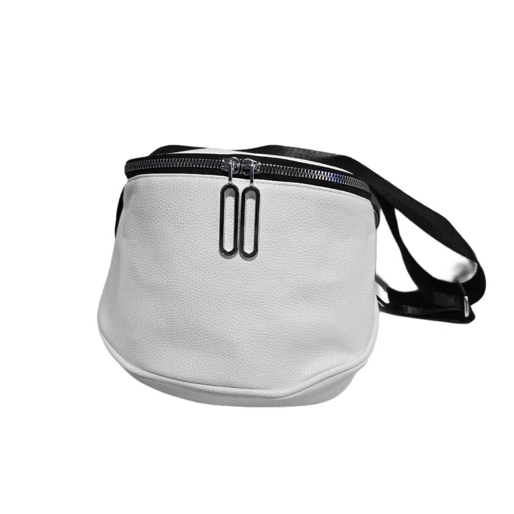 Bolsa Transversal Pochete Alça Ajustável Casual Lisa Cor:Branco