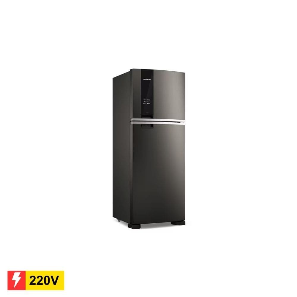 REEMBALADO: Geladeira Brastemp Duplex BRM55FE Frost Free 463L Black Inox - 220V