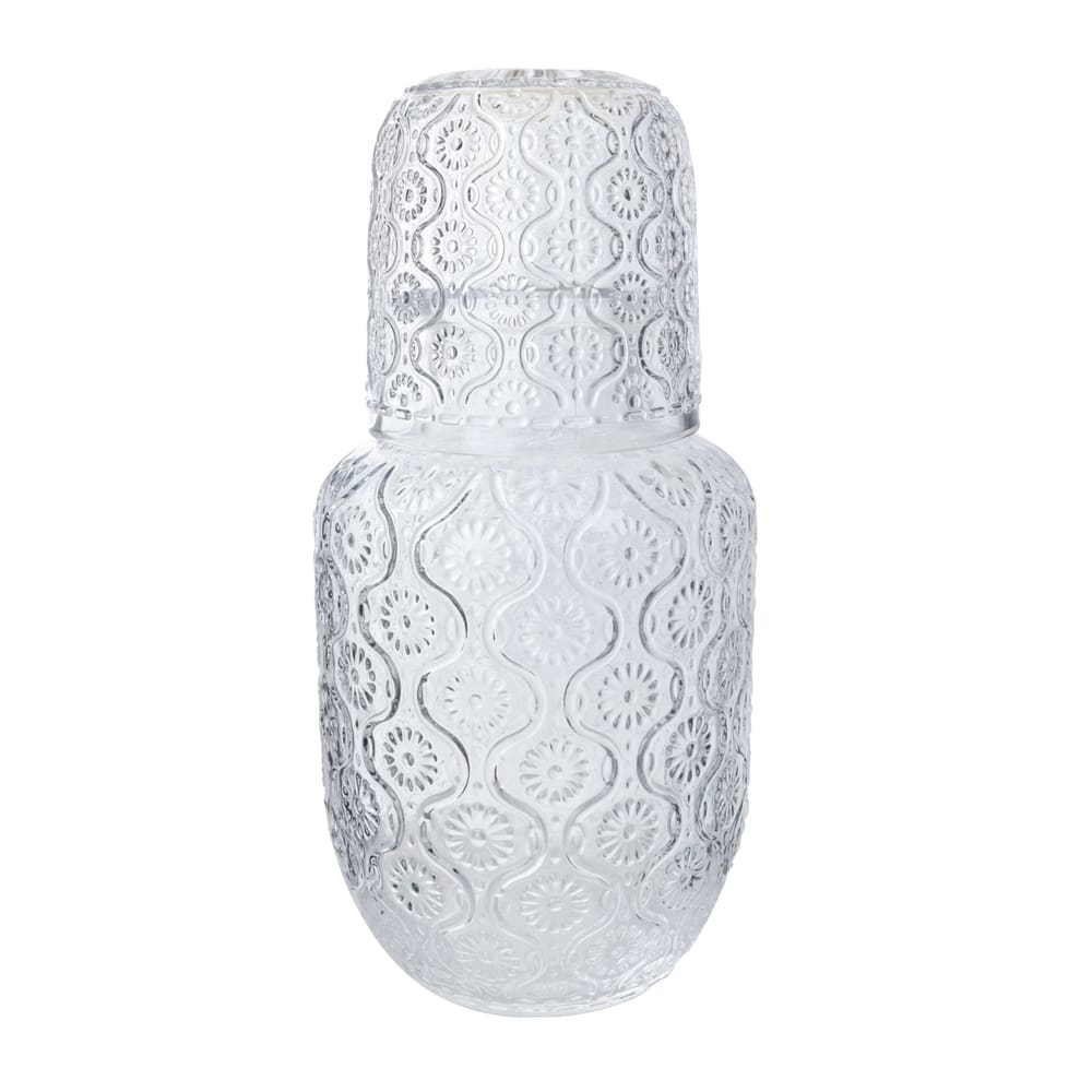 JARRA DE VIDRO COM COPO 500ML e 145ML