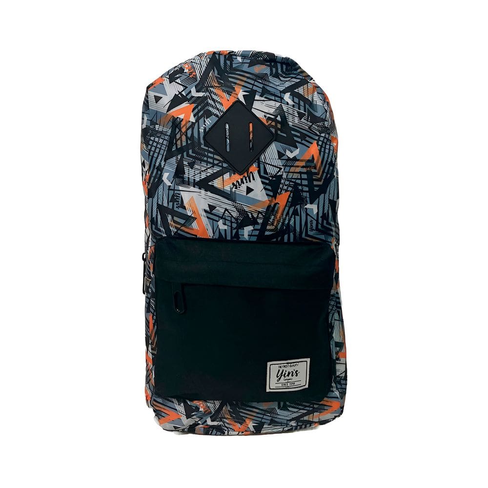 Mochila Transversal Regulável Camuflada Estampada Cor:Laranja