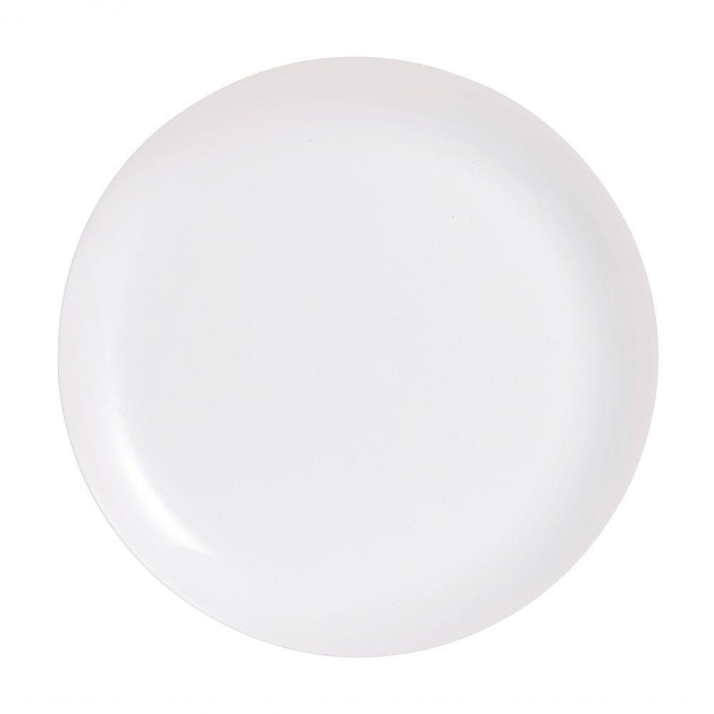 Prato De Sobremesa Diwali Em Vidro 19cm Luminarc Branco