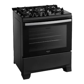 Fogão a Gás Dako Supreme Glass 5 Bocas Mesa de Vidro Preto - Bivolt