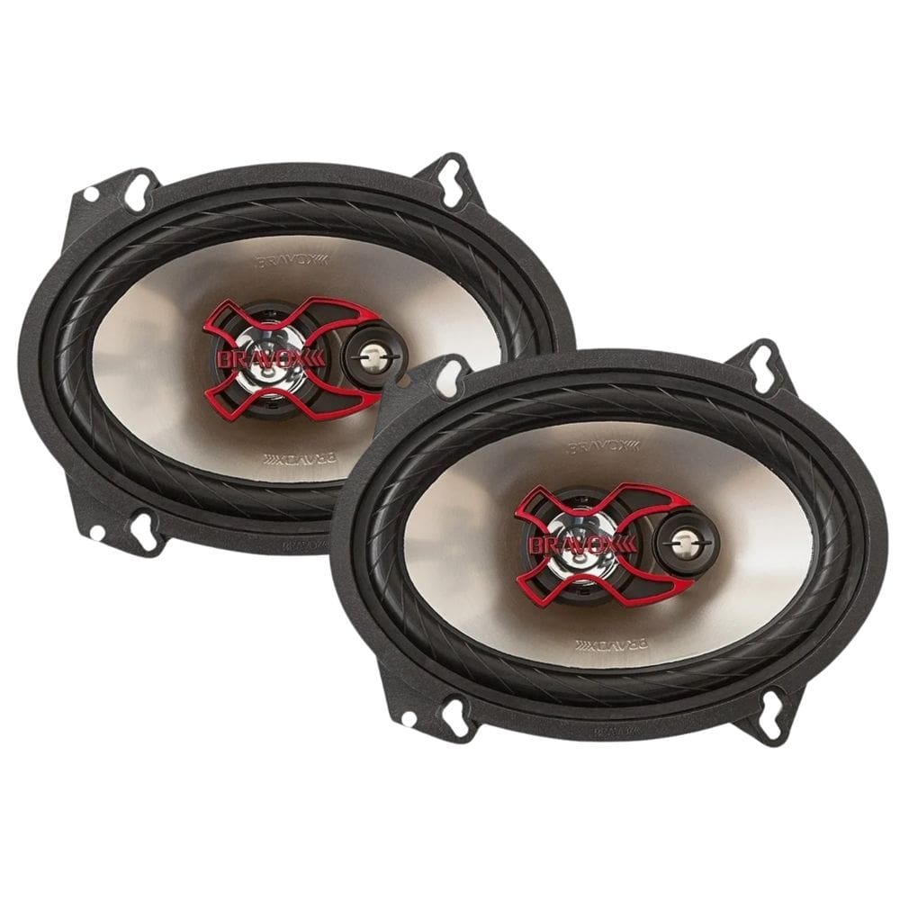Alto Falante Triaxial 5X7 e 6x8 Carro Porta Bravox 100W Rms