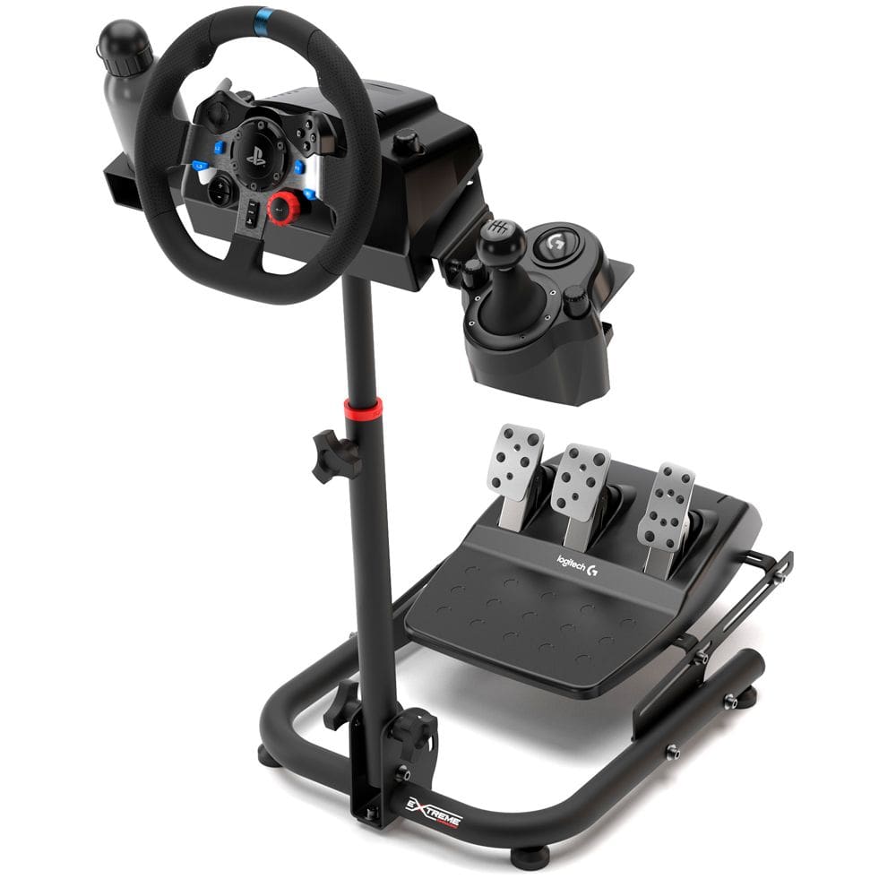 Suporte para Volante Simulador Extreme Simracing SPRO V3, Compatível com Logitech G27, G29, G920 e G923, Preto