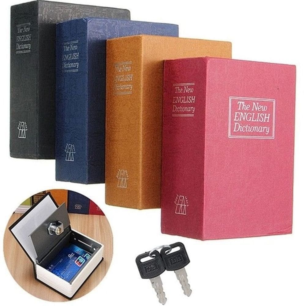 Cofre Livro Dicionario Ingles Dinheiro Camuflado Pequeno