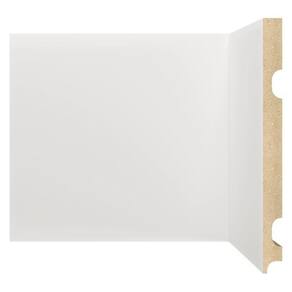 Kit Rodapé de MDF 20 Barras Lisas de 20cm x 2,40m Rende 48 Metros Moldufama Branco