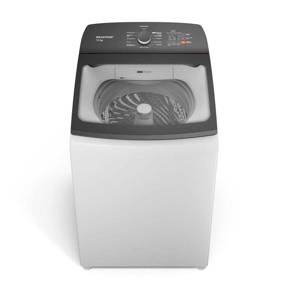 Lavadora Brastemp 13Kg com Ciclo Tira Manchas Advanced e Ciclo Antibolinha Branca BWK13AB – 220 Volts