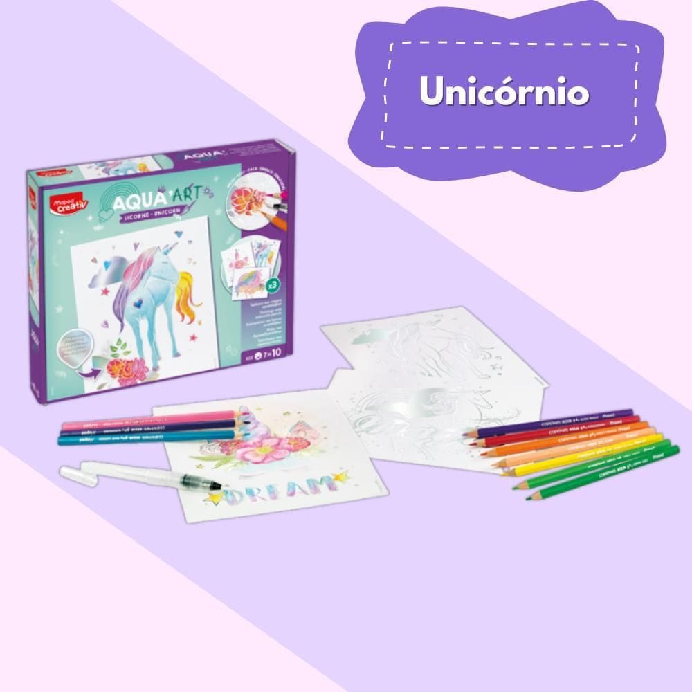 Kit De Pintura Aquarelável Aqua`Art Maped Magico