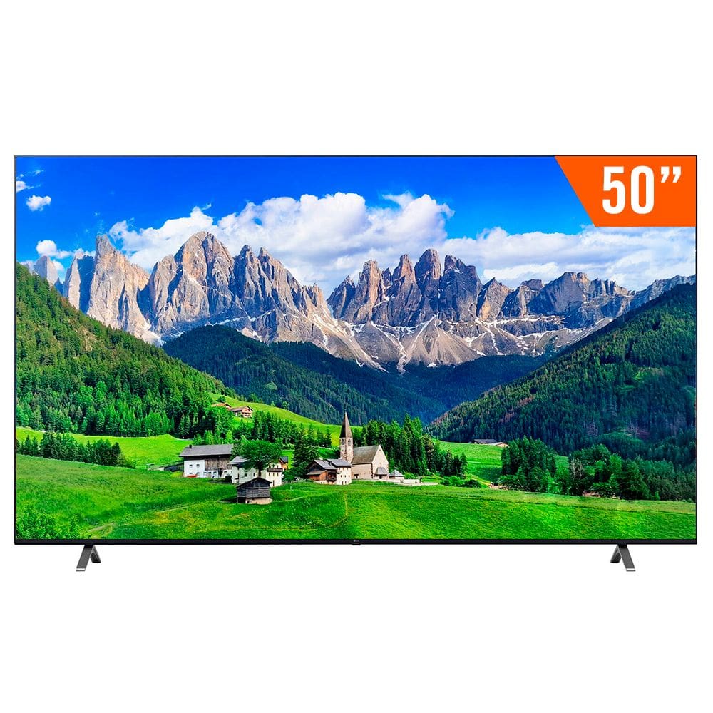 Smart TV LED 50" Ultra HD 4K LG 50UT801C0SA ThinQ AI HDR10 3 HDMI 2 USB Wi-Fi Bluetooth