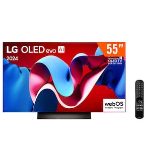 Smart TV OLED 55" Ultra HD 4K LG OLED55C4PSA ThinQ AI Alexa HDR10 4 HDMI 3 USB Wi-Fi Bluetooth