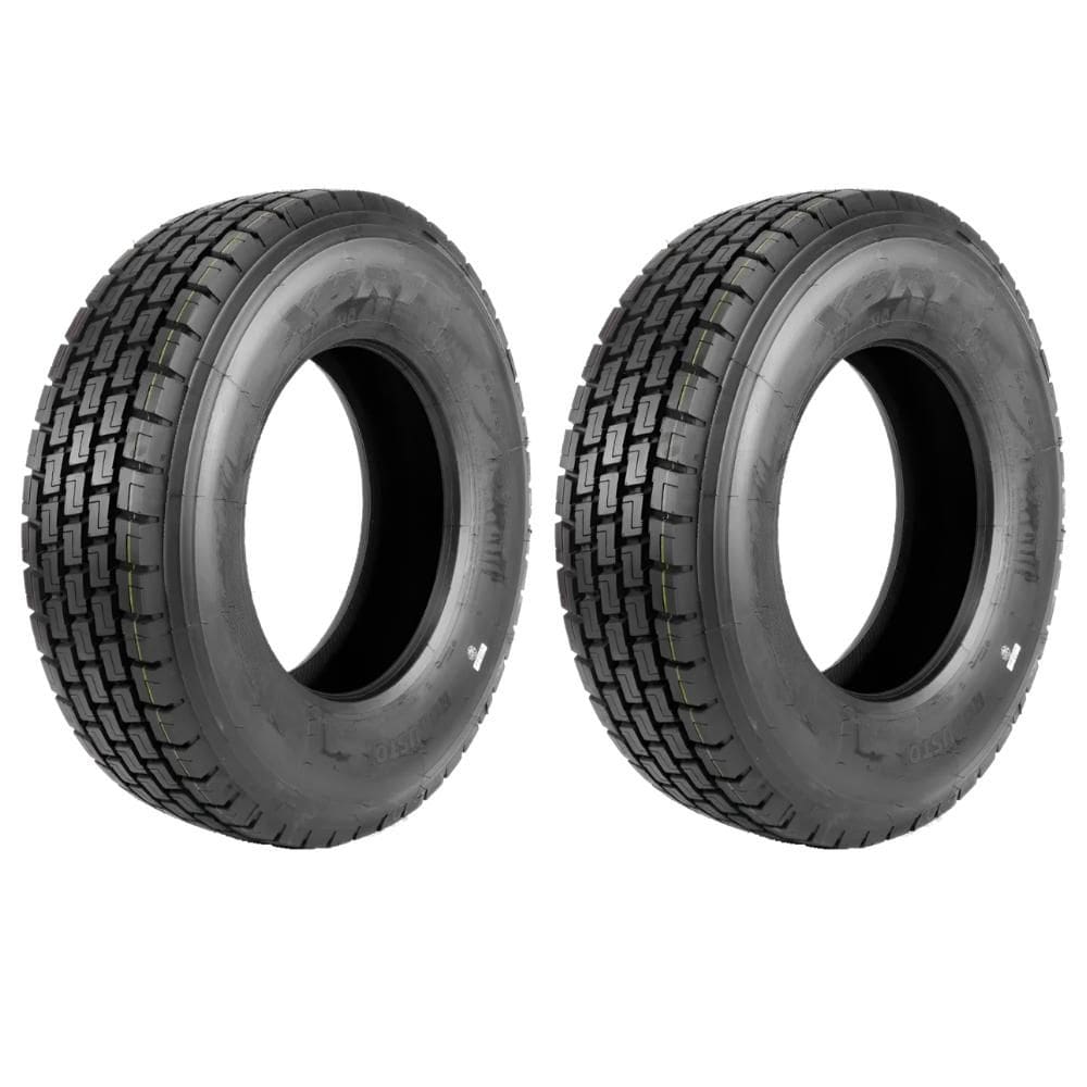 Kit 2 Pneus 275/80R22.5 Borrachudo 18 Lonas 149/146L Robusto B4 Xbri