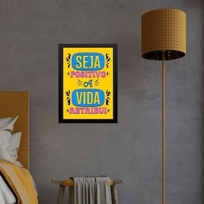 Quadro Seja Positivo A Vida Retribui 45X34Cm
