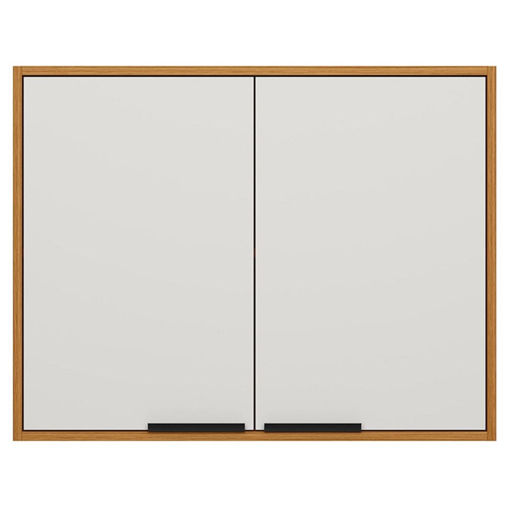 Armário de Cozinha Aéreo 80cm Nala Freijó UV/Off Acetinado Z44 - Mpozenato