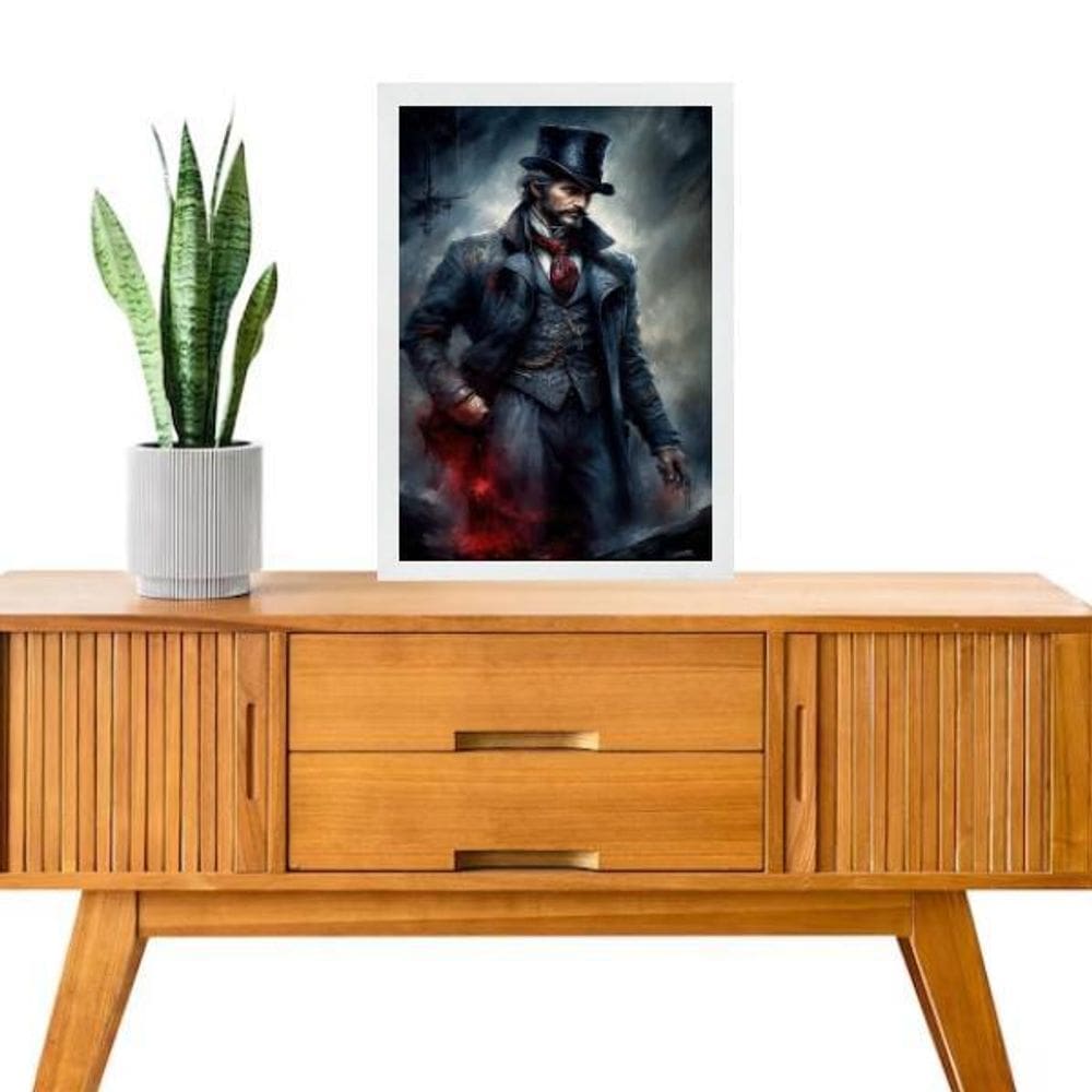 Quadro Decorativo Exu Veludo 33X24Cm