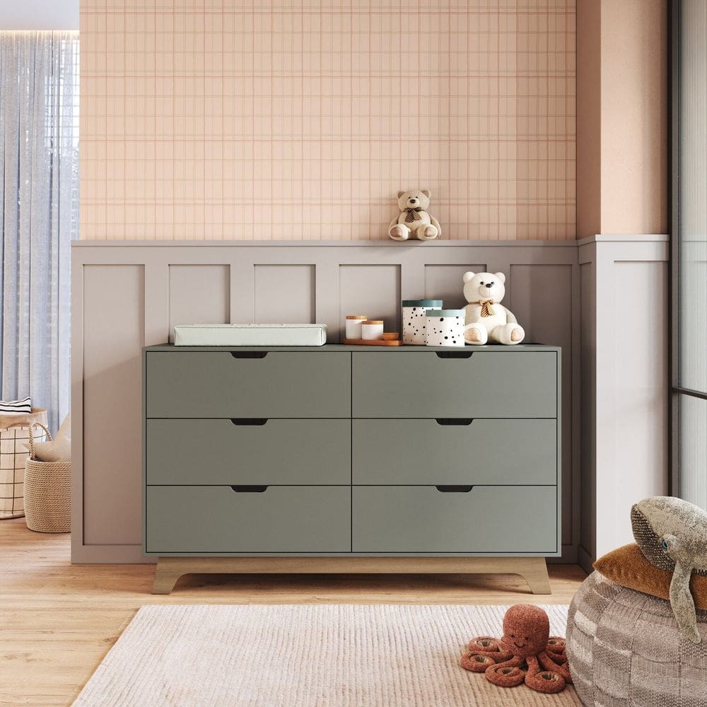 Cômoda para Quarto Infantil 6 Gavetas 100% Mdf Alice Verti/Freijó