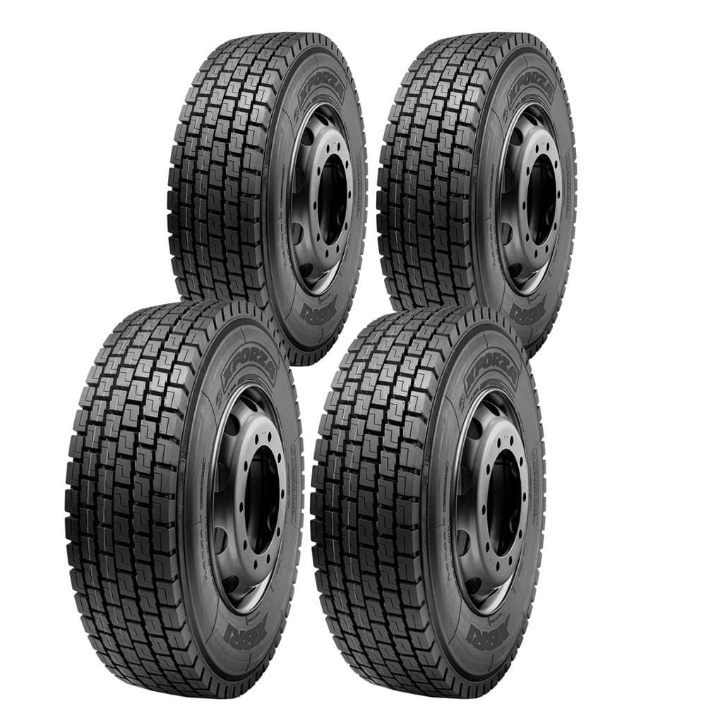 Kit 4 Pneus 235/75R17.5 Borrachudo 18 Lonas 143/141J Xforza Xbri