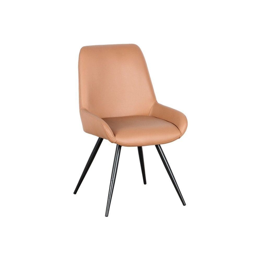 Cadeira para Sala de Jantar Giratória Aline Caramelo