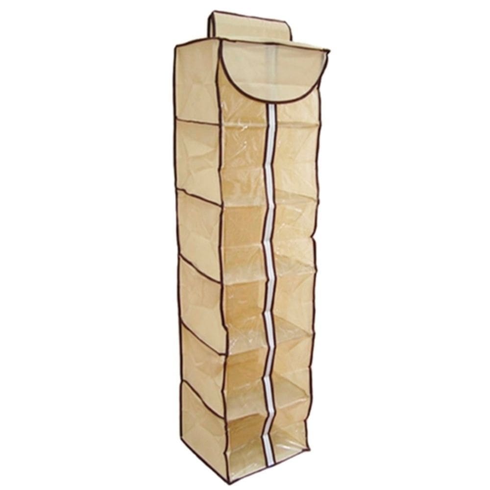 Sapateira Dobravel Anti Poeira Ziper Vertical 6 Divisorias