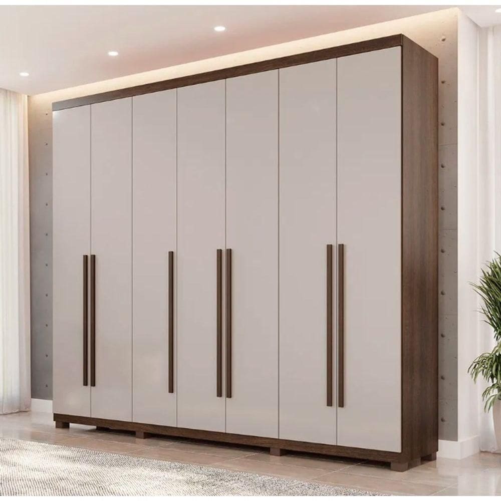 Guarda Roupa Istambul 7 Portas mdf Imbuia/off - Benetil