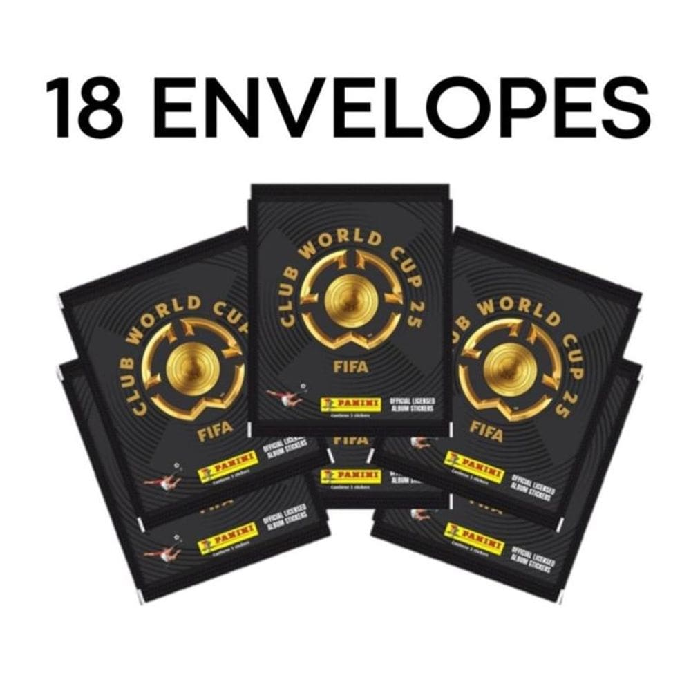 Kit com 18 Envelopes de Figurinhas FIFA World Cup 2025