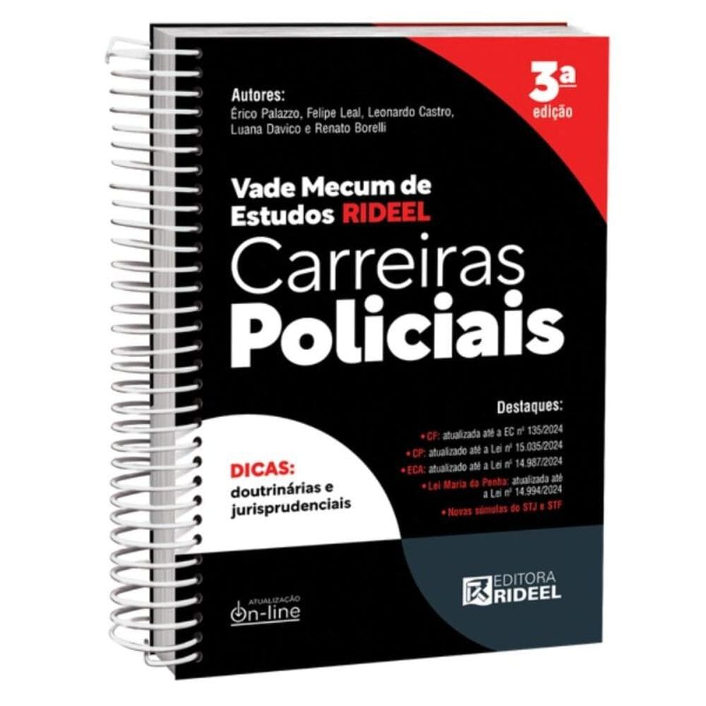 Vade Mecum De Estudos Rideel: Carreiras Policiais - 3ª Edição