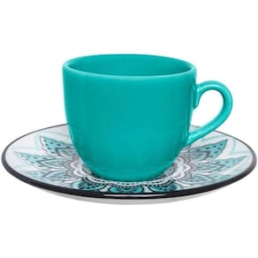 Xicara De Chá 200ml Com Pires 16cm Coup Serene Verde Oxford