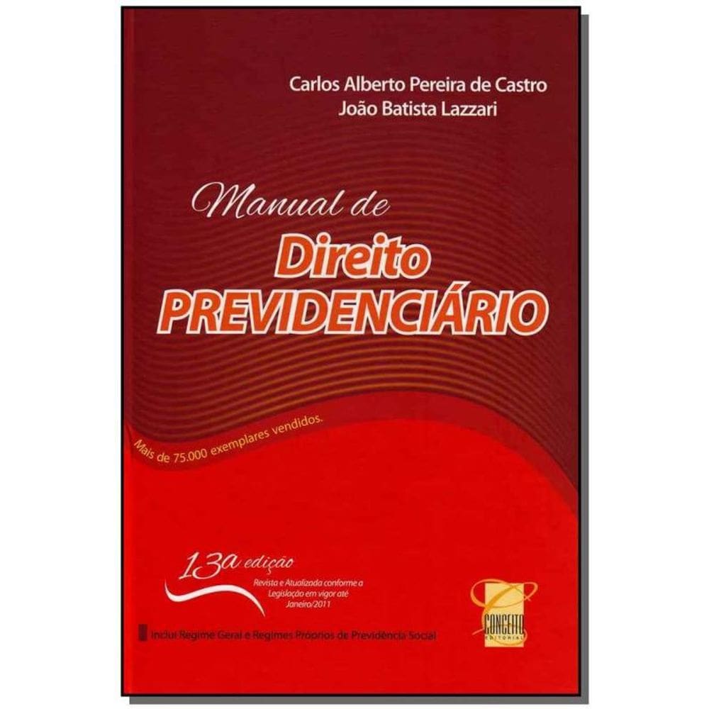 Manual De Direito Previdenciario-13Ed/11 Conceito