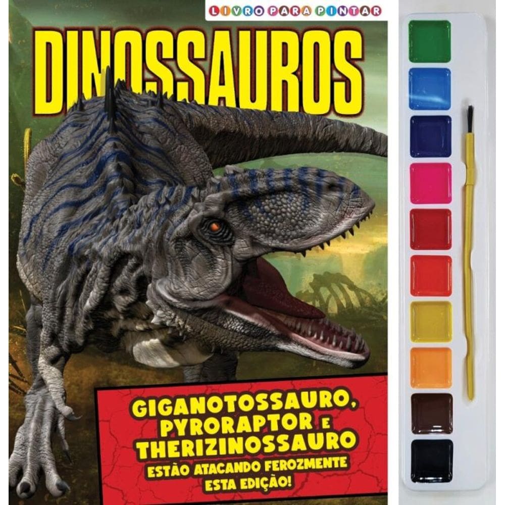 Dinossauros - Livro para Pintar com Aquarela