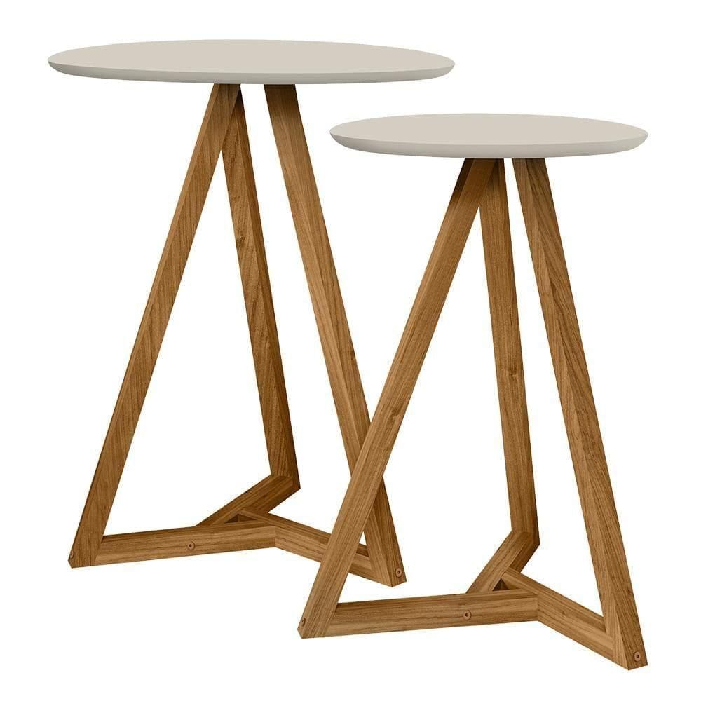 Mezanino Lateral Sala De Estar Classic Off White Nature Tebar Off White Nature
