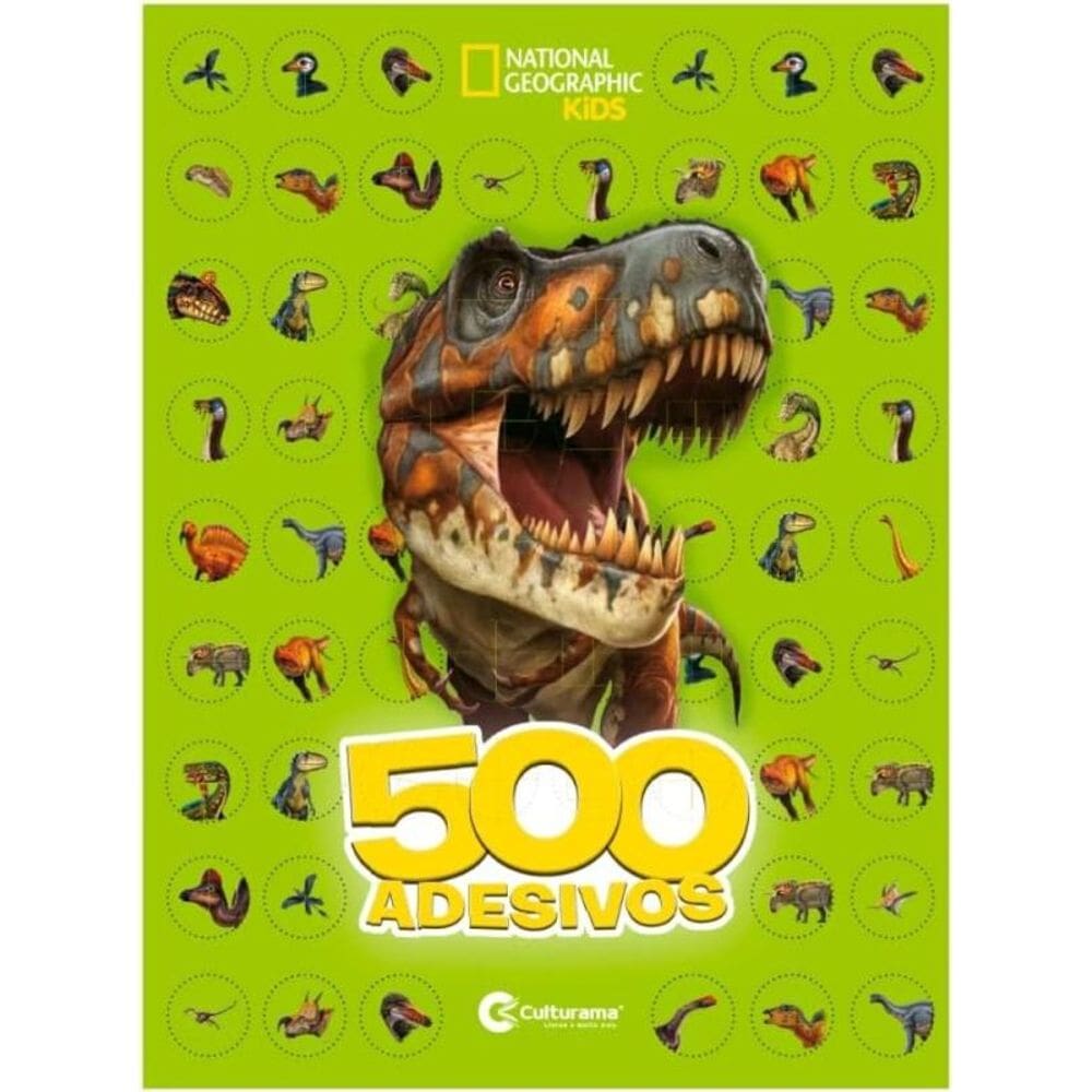 500 Adesivos Dinossauros - National Geographic Kids - Culturama