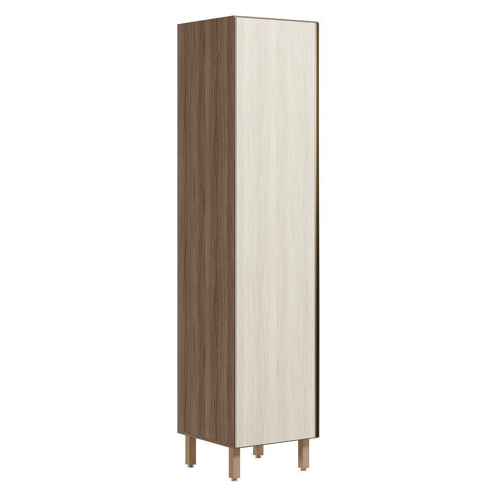 Paneleiro 1 Porta 221x50cm Mdf Kali 12229 Carvalho Toq Bianco Toq Nicioli Carvalho Toq Bianco Toq
