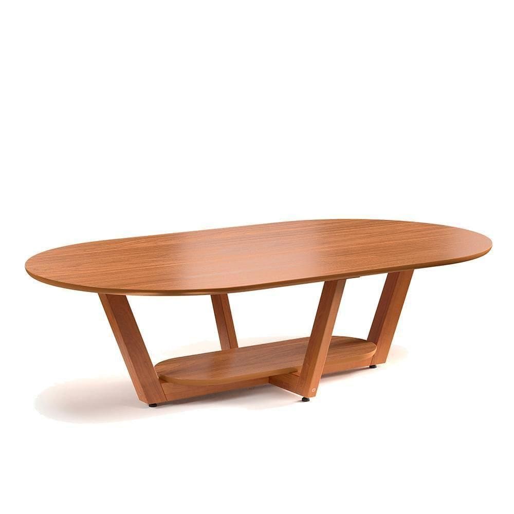 Mesa De Centro Sala De Estar Elegance 120 Cm Nature Tebar Nature