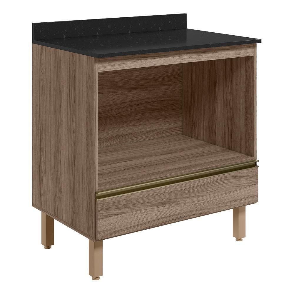 Balcao Nicho Forno 80cm Mdf Kali 16406 Carvalho Toq Carvalho Toq Nicioli Carvalho Toq Carvalho Toq