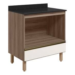 Balcao Nicho Forno 80cm Mdf Kali 16406 Carvalho Toq Off White Cetim Nicioli Carvalho Toq Off White Cetim
