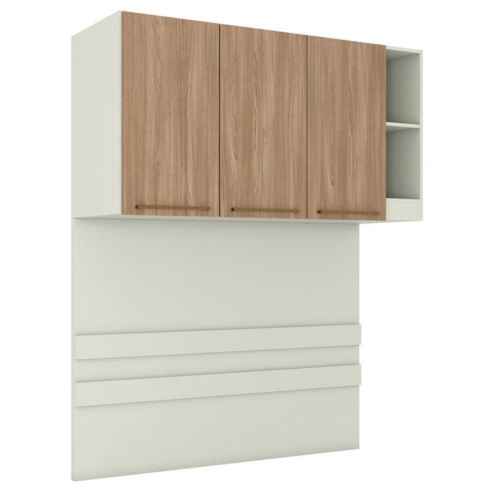 Ponte Casal Modulado 3 Portas 185x145 Cm Seletto Areia Jequitiba Henn Areia Jequitiba