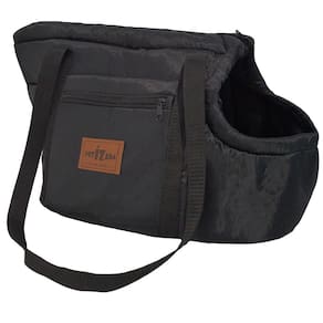 Bolsa Mochila Transporte Pet Cães e Gatos Preto Tamanho M
