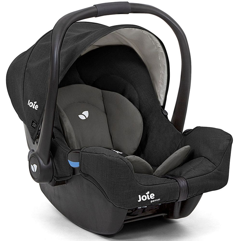 Bebê Conforto Joie Gemm 0 a 13kg Preto Alça Ergonômica Almofada Redutora Capota Retrátil Removível Com Balanço Recém Nascido Capota UV50+