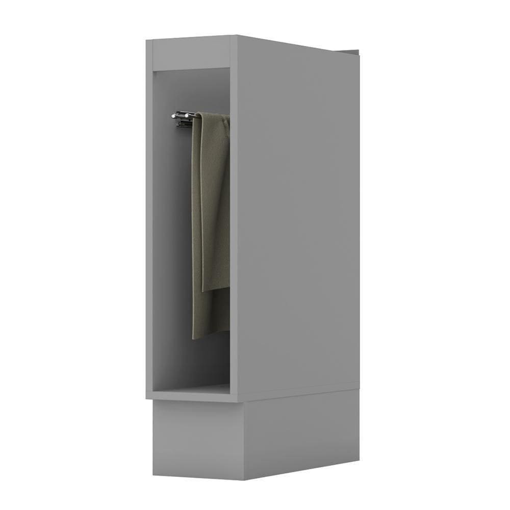 Balcão Porta Toalha 20cm Americana Cinza - Móveis Henn Cinza