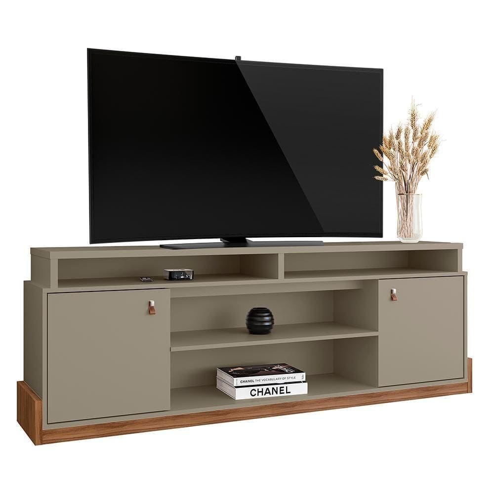 Rack Bancada Montana 188cm Grigio Fosco-cinamomo Mel Para Até 75? - Mobler Grigio Fosco-cinamomo Mel