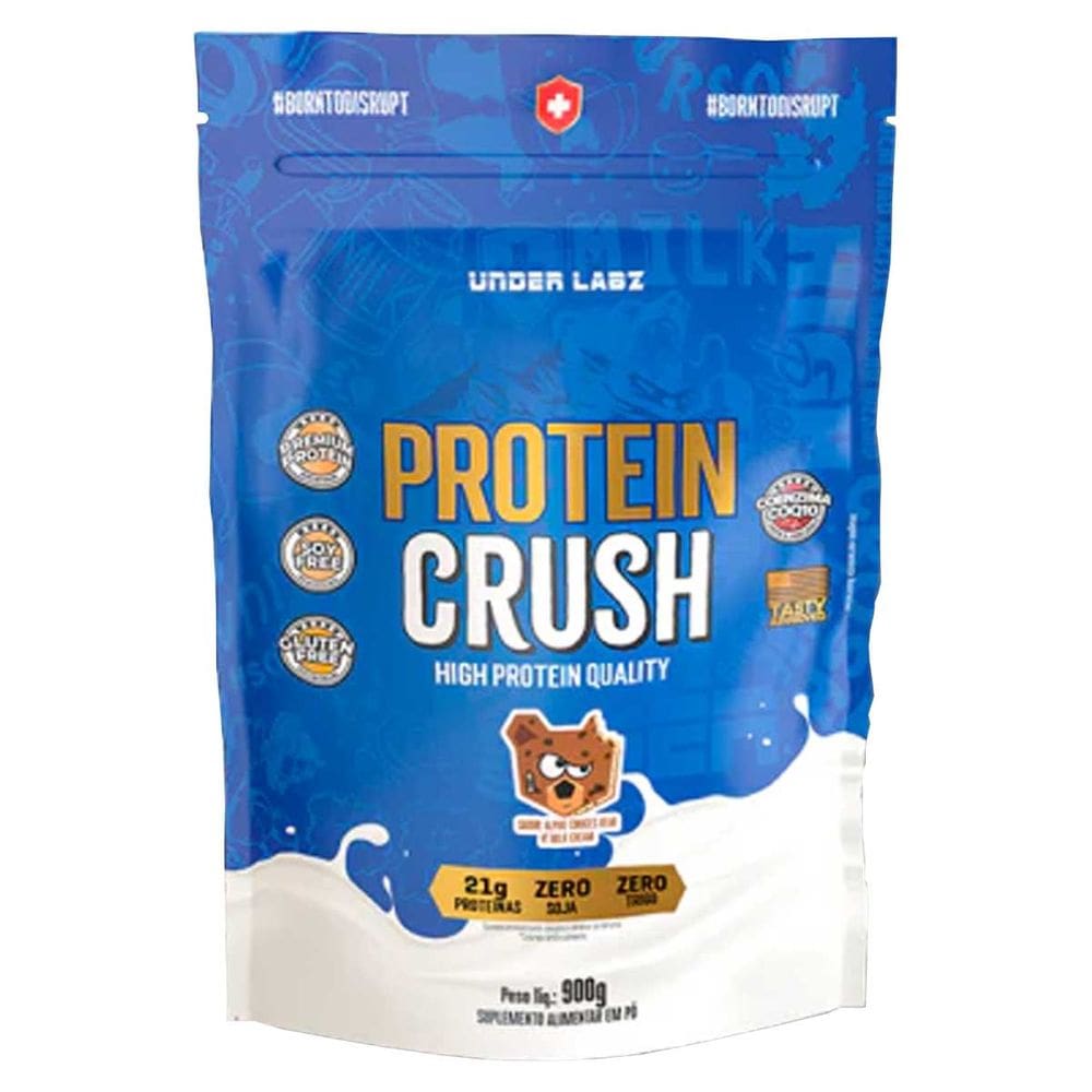 Protein Crush Whey Protein Concentrado Refil 900g Cookies