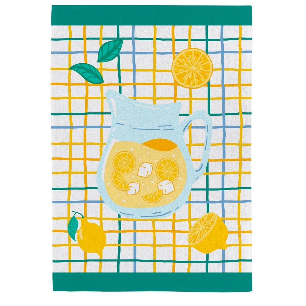 Pano de Copa Felpudo Teka Fiori Limonada