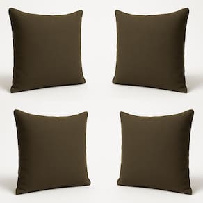 KIT 4 Almofadas Decorativas 42cm Suede Fofinha Lisa Sofá