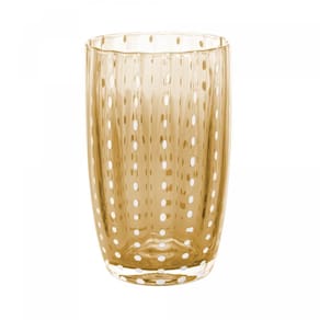 Kit 2 Copos Altos de Vidro Orquídea Âmbar 500ml - Wolff