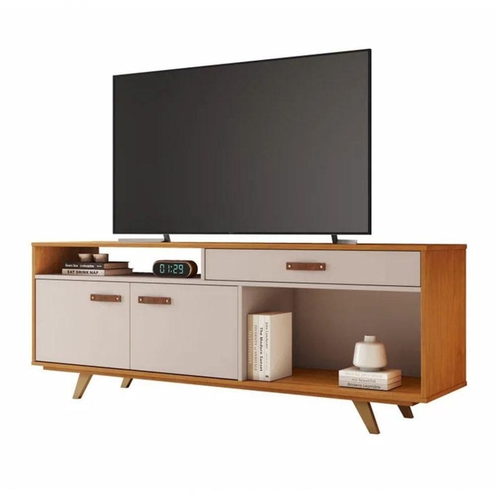 Rack ímpar Para Até 65” Jcm Movelaria - Cinamomo/off